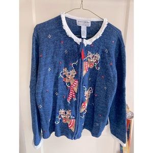 Christmas Zip Up Sweater